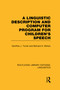 A Linguistic Description and Computer Program for Children's Speech (RLE Linguistics C) - 9780415724029 by Geoffrey J. Turner, Bernard A. Mohan, 9780415724029