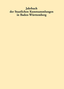 Jahrbuch der Staatlichen Kunstsammlungen in Baden-Württemberg / Jahrbuch der Staatlichen Kunstsammlungen in Baden-Württemberg (German Edition) by Staatl. Kunsthalle Karlsruhe, Klaus Schrenk, Staatliche Kunstsammlungen in Baden-Württemberg, 9783422068094