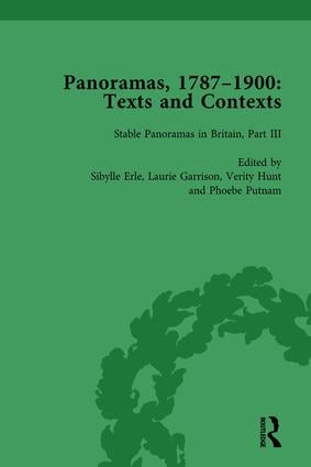 Panoramas, 1787-1900 Vol 3 (Texts and Contexts) by Laurie Garrison, Anne Anderson, Sibylle Erle, Verity Hunt, Peter West, Phoebe Putnam, 9781138755864