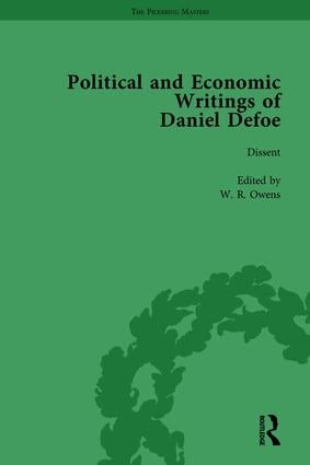 The Political and Economic Writings of Daniel Defoe Vol 3 by W R Owens, P N Furbank, J A Downie, D W Hayton, John McVeagh, 9781138762176