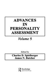Advances in Personality Assessment (Volume 5) by C. D. Spielberger, J. N. Butcher, Charles D. Spielberger, 9780898595598