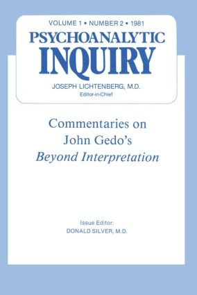 Commentaries (Psychoanalytic Inquiry, 1.2) - 9780881639902 by Donald Silver, 9780881639902