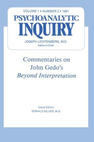 Commentaries (Psychoanalytic Inquiry, 1.2) - 9780881639902 by Donald Silver, 9780881639902