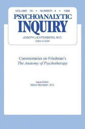 Commentaries (Psychoanalytic Inquiry, 16.4) by Melvin Bornstein, 9780881639377