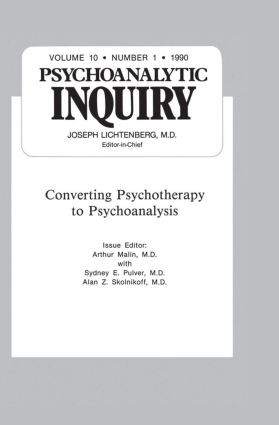 Converting Psychoanalysis (Psychoanalytic Inquiry, 10.1) - 9780881639551 by Arthur Malin, 9780881639551