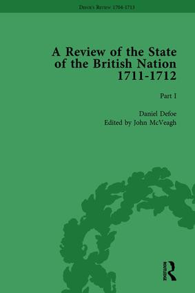 Defoe's Review 1704-13, Volume 8 (1711-12), Part I by John McVeagh, 9781138285194