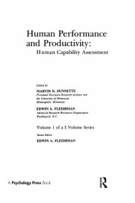 Human Performance and Productivity (Volumes 1, 2, and 3) by Marvin D. Dunnette, Edwin A. Fleishman, 9780898590852