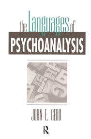 The Languages of Psychoanalysis by John E. Gedo, 9780881631869