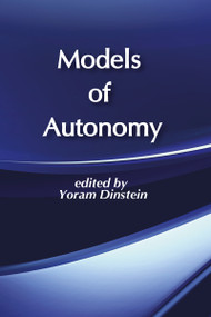 Models of Autonomy by Yoram Dinstein, 9780878554355
