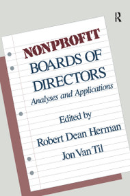 Nonprofit Boards of Directors (Analyses and Applications) by Robert Herman, 9780887382161