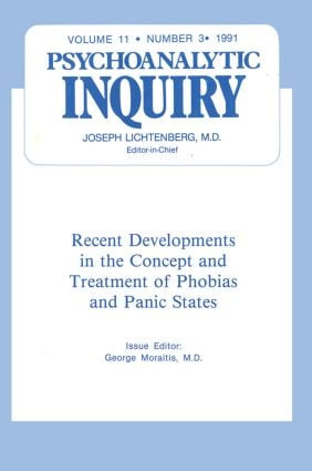 Recent Developments (Psychoanalytic Inquiry, 11.3) by George Moraitis, 9780881639506