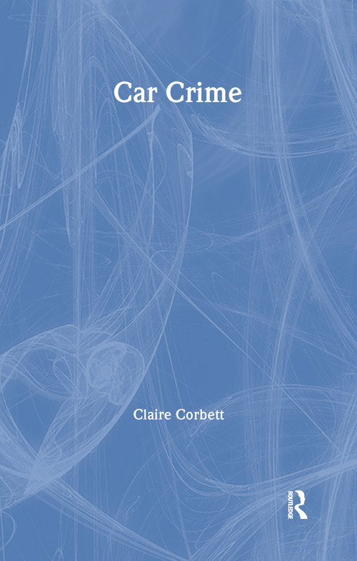 Car Crime by Claire Corbett, 9781843920250