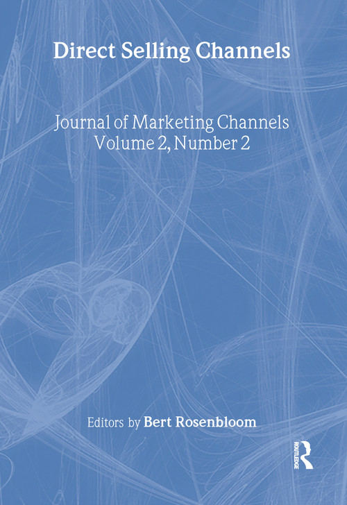 Direct Selling Channels by Bert Rosenbloom, 9781560244455