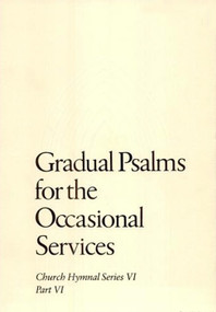 Gradual Psalms for the Occasional Services by Church Publishing Incorporated, 9780898691573