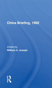 China Briefing, 1992 - 9780367153755 by William A Joseph, 9780367153755