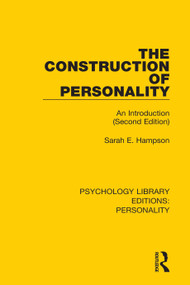 The Construction of Personality (An Introduction (Second Edition)) - 9780367110161 by Sarah E. Hampson, 9780367110161