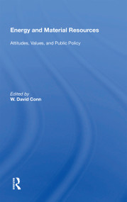 Energy and Material Resources ("Attitudes, Values, and Public Policy") - 9780367169534 by W. David Conn, 9780367169534
