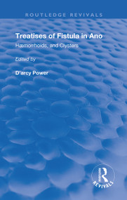 Fistula in Ano (Haemorrhoids and Clysters) - 9780367181628 by John Arderne, 9780367181628
