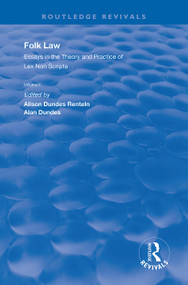 Folk Law (Essays in the Theory and Practice of Lex Non Scripta: Volume II) - 9780367110680 by Alison Dundes Renteln, Alan Dundes, 9780367110680
