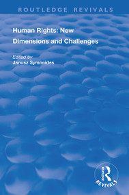 Human Rights (New Dimensions and Challenges) - 9780367026332 by Janusz Symonides, 9780367026332