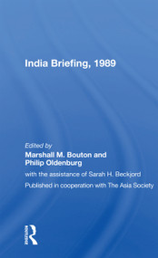 India Briefing, 1989 - 9780367153182 by Marshall M. Bouton, 9780367153182