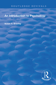 An Introduction to Psychology - 9780367149918 by Susan S. Brierley, 9780367149918