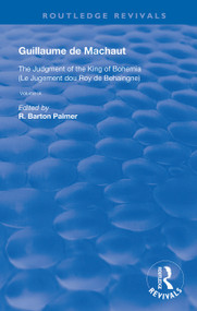 The Judgement of the King of Bohemia - 9780367182304 by Guillaume de Mauchaut, R. Barton Palmer, 9780367182304