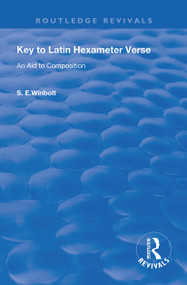 Key to Latin Hexameter Verse (An Aid to Composition) - 9780367142124 by S. E. Winbolt, 9780367142124