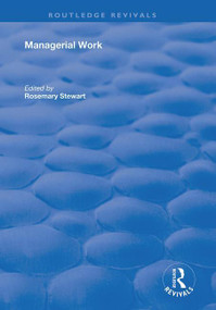 Managerial Work - 9780367026400 by Rosemary Stewart, 9780367026400