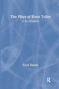 The Plays of Ernst Toller (A Revaluation) - 9783718656141 by Cecil Davies, 9783718656141