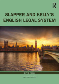 Slapper and Kelly's The English Legal System by David Kelly, 9780367139476