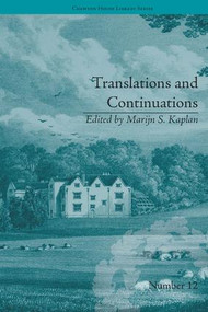 Translations and Continuations (Riccoboni and Brooke, Graffigny and Roberts) by Marijn S Kaplan, 9781848930261