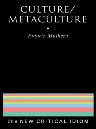 Culture/Metaculture - 9780415102308 by Francis Mulhern, 9780415102308