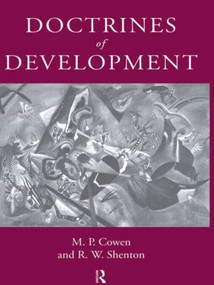 Doctrines Of Development by M. P. Cowen, 9780415125161