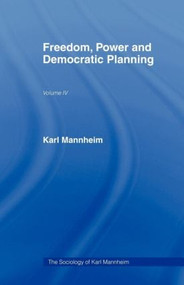 Freedom Power & Democ Plan V 4 by Karl Mannheim, 9780415436656