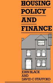 Housing Policy and Finance by John Black, David Stafford, 9780415004206