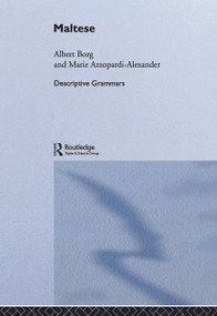 Maltese by Marie Azzopardi-Alexander, Albert Borg, 9780415657150