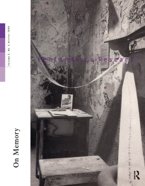 Performance Research V5 Issu 3 by Adrian Heathfield, Andrew Quick, 9780415241045