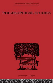 Philosophical Studies by G.E. Moore, 9780415613842