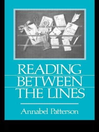 Reading Between the Lines - 9780415092418 by Annabel Patterson, 9780415092418