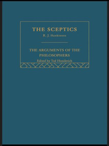 Sceptics-Arg Philosophers by R.J. Hankinson, 9780415510608