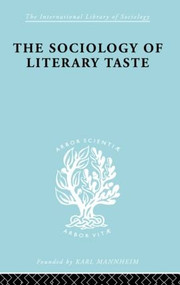 Sociology Lit Taste Ils 90 - 9780415605700 by Levin L. Schucking, 9780415605700
