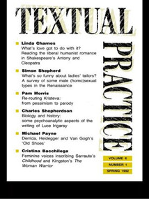 Textual Practice (Volume 6, Issue 1) by Terence Hawkes, 9780415081115