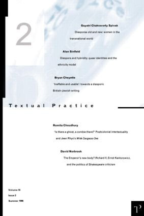 Textual Practice V10 Issue 2 by Alan Sinfield, 9780415145657