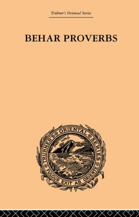 Behar Proverbs - 9780415868921 by John Christian, 9780415868921