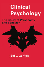 Clinical Psychology (The Study of Personality and Behavior) - 9780202361413 by Max Gluckman, 9780202361413