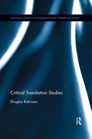 Critical Translation Studies - 9780367410636 by Douglas Robinson, 9780367410636