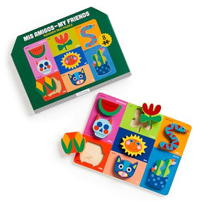 Mis Amigos-My Friends Wooden Tray Puzzle by Mudpuppy, Priscilla Moreno, 9780735380783