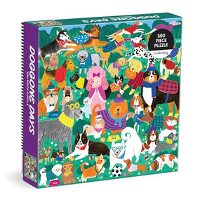 Doggone Days 500 Piece Family Puzzle by Mudpuppy, Rebecca Jones, 9780735380813