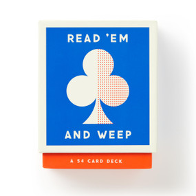 Read Em and Weep Playing Card Set by Brass Monkey, Galison, 9780735381148